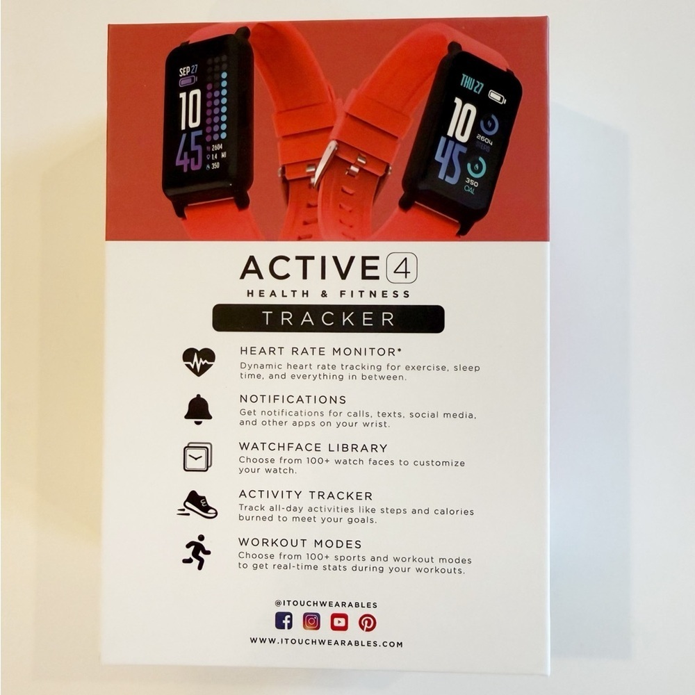 NWT iTouch Active 4 Activity Tracker Smartwatch - Picture 3 of 10